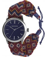 Buy Kahuna Mens Navy Woven Fabric Friendship Watch online