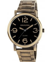 Buy Kahuna Mens Oversized Gold Watch online