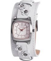 Buy Kahuna Ladies White Flower Detail Cuff Watch online