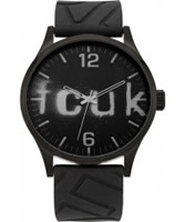 Buy French Connection Mens All Black Silicone Watch online