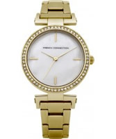 Buy French Connection Ladies Gold Crystal Watch online