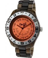 Buy Gio Goi Mens Orange Black Plastic Watch online