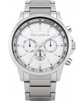 Buy French Connection Mens All Silver Chronograph Watch online