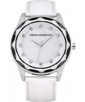 Buy French Connection Ladies Broadway Crystal White Watch online