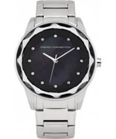 Buy French Connection Ladies Broadway Crystal Silver Watch online