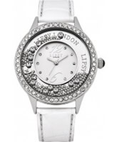 Buy Lipsy Ladies White Floating Stones Watch online