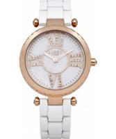 Buy Lipsy Ladies Rose Gold and White Watch online