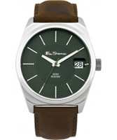 Buy Ben Sherman Mens Green and Brown Watch online