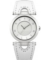 Buy Karen Millen Ladies White Leather Watch online