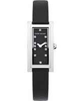 Buy Karen Millen Ladies Black Stone Set Watch online