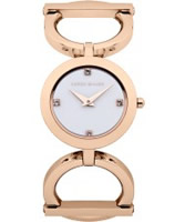 Buy Karen Millen Ladies Rose Gold Stone Set Watch online