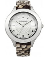 Buy Karen Millen Ladies Grey Leather Strap Watch online