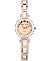 Buy Karen Millen Ladies Rose Gold and Black Watch online