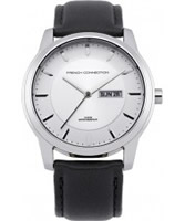 Buy French Connection Mens Silver Black Watch online