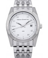 Buy French Connection Mens White Silver Steel Watch online