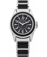 Buy Lipsy Ladies Silver and Black Bracelet Watch online