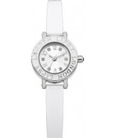 Buy Lipsy Ladies Silver and White Skinny Strap Watch online