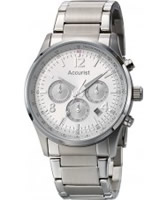 Buy Accurist Mens Core Sports Chronograph All Silver Watch online