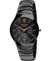 Buy Accurist Mens Black Ceramic Watch online