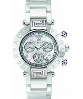 Buy Versace Reve White Ceramic Chrono Watch online