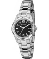 Buy Accurist Ladies Black Silver Bracelet Watch online