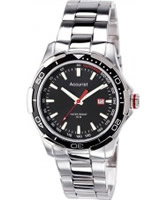 Buy Accurist Mens Black Silver Watch online