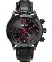 Buy Versus Mens Cosmopolitan Black Chronograph Watch online