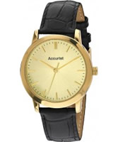 Buy Accurist Mens Gold Champagne Watch online