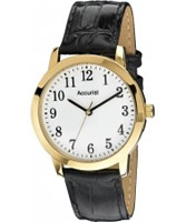 Buy Accurist Mens Gold White Watch online