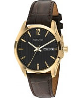 Buy Accurist Mens Black Dial Watch online