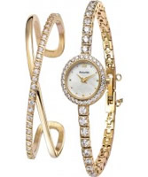 Buy Accurist Ladies Gold Tone Bracelet Watch and Bangle Gift Set online