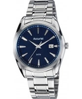 Buy Accurist Mens Blue and Silver Tone Bracelet Watch online