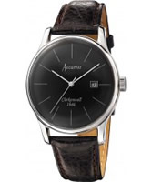 Buy Accurist Mens Black and Brown Leather Strap Watch online