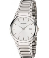 Buy Accurist Mens SPECIAL White Silver Watch online