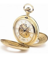 Buy Rotary Mens Gold Plated Pocket Watch online