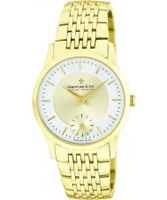 Buy Dreyfuss and Co Mens Sapphire Glass Gold Steel Watch online