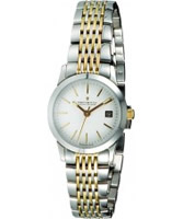 Buy Dreyfuss and Co Ladies White Steel Gold Watch online