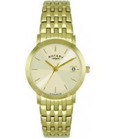 Buy Rotary Ladies Gold Plated Champagne Watch online