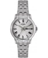 Buy Rotary Mens Silver Dial White Bracelet Watch online