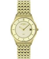 Buy Rotary Mens Ultra Slim Gold Plated Watch online