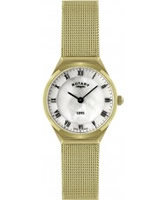 Buy Rotary Ladies Ultra Slim Gold Plated Watch online