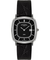 Buy Rotary Mens Ultra Slim Black Watch online