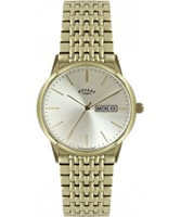 Buy Rotary Mens Gold Steel Bracelet Watch online