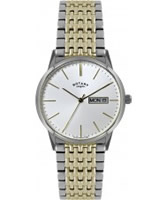 Buy Rotary Mens Two Tone Steel Bracelet Watch online