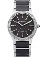 Buy Karen Millen Ladies Steel and Black Ceramic Bracelet Watch online