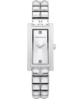 Buy Karen Millen Ladies Silver Crystal Set Bracelet Watch online