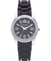 Buy Cannibal Ladies Black Silicone Watch online