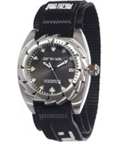 Buy Animal Mens Zepher Black Fabric Strap Watch online