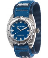 Buy Animal Mens Zepher Blue Fabric Strap Watch online