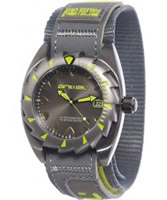 Buy Animal Mens Zepher Grey Fabric Strap Watch online